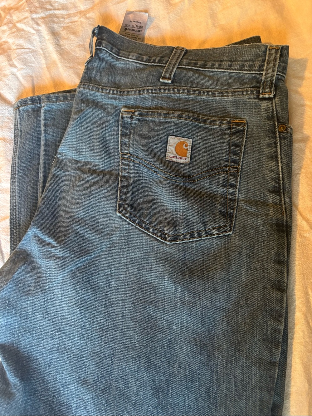 Carhartt Men's Light Blue Relaxed Fit Jeans